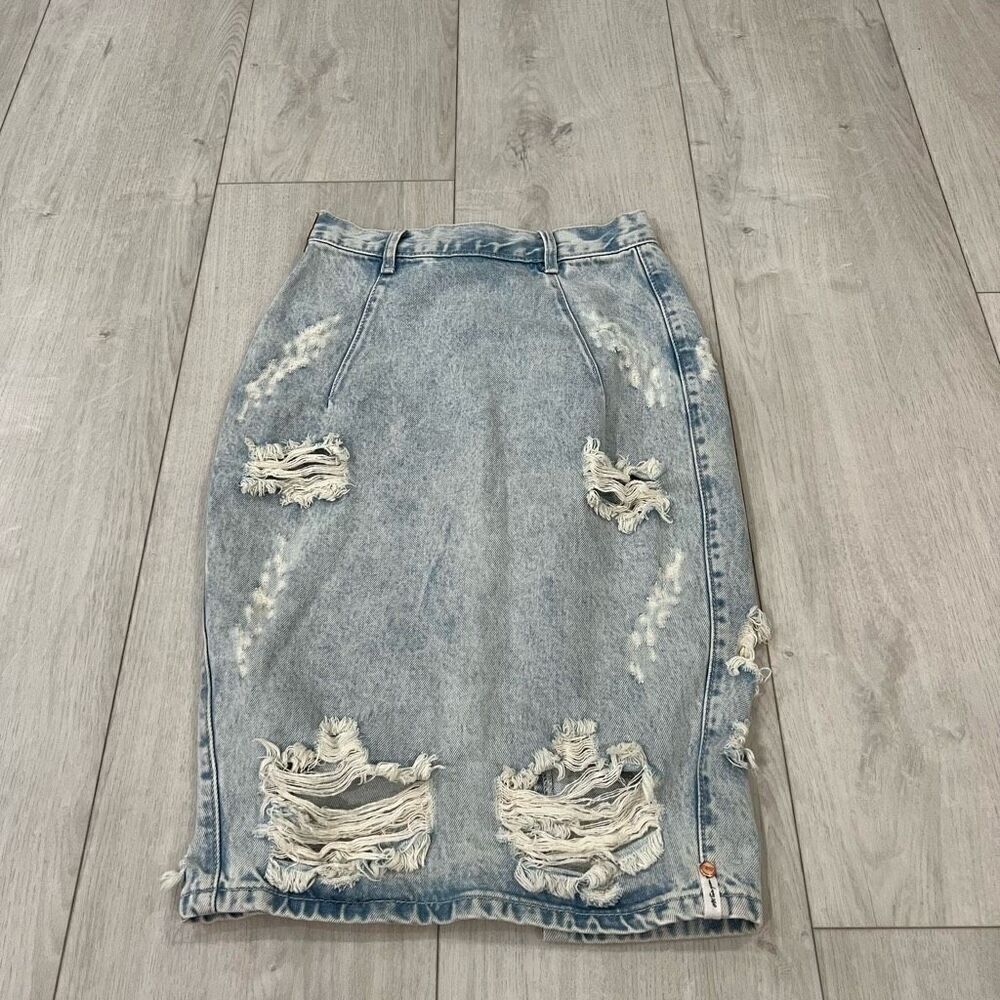 One by One Teaspoon Freelove Distressed Skirt Size 24
